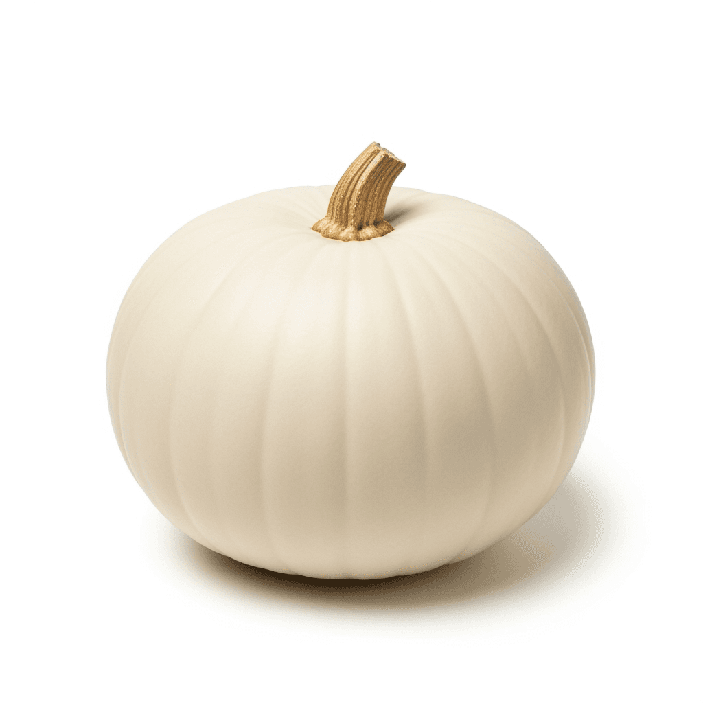 Casper pumpkin β chalk-white and smooth, slightly flattened β the white pumpkin most people picture
