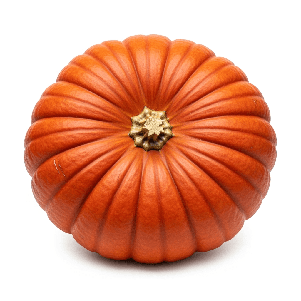 Cinderella (Rouge Vif d’Étampes) pumpkin — wide, flat and vividly red-orange — the coach from the fairy tale