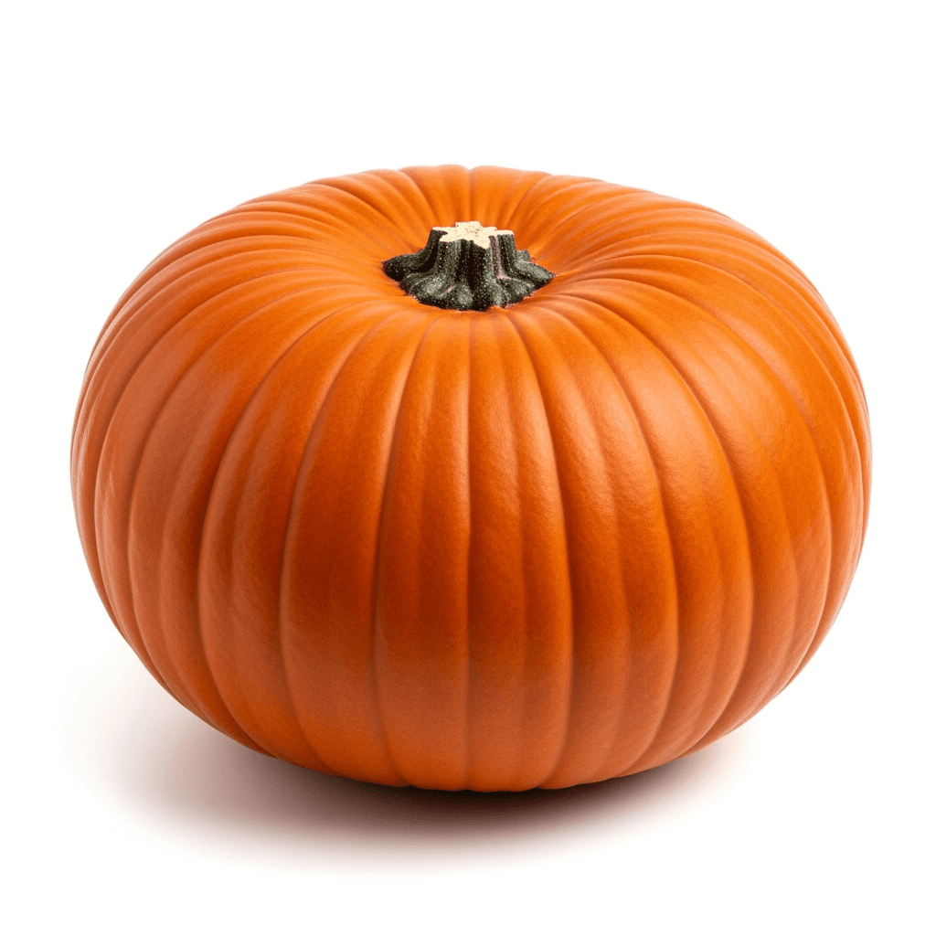 Howden pumpkin β the classic deep-orange jack-oβ-lantern shape, tall and ribbed