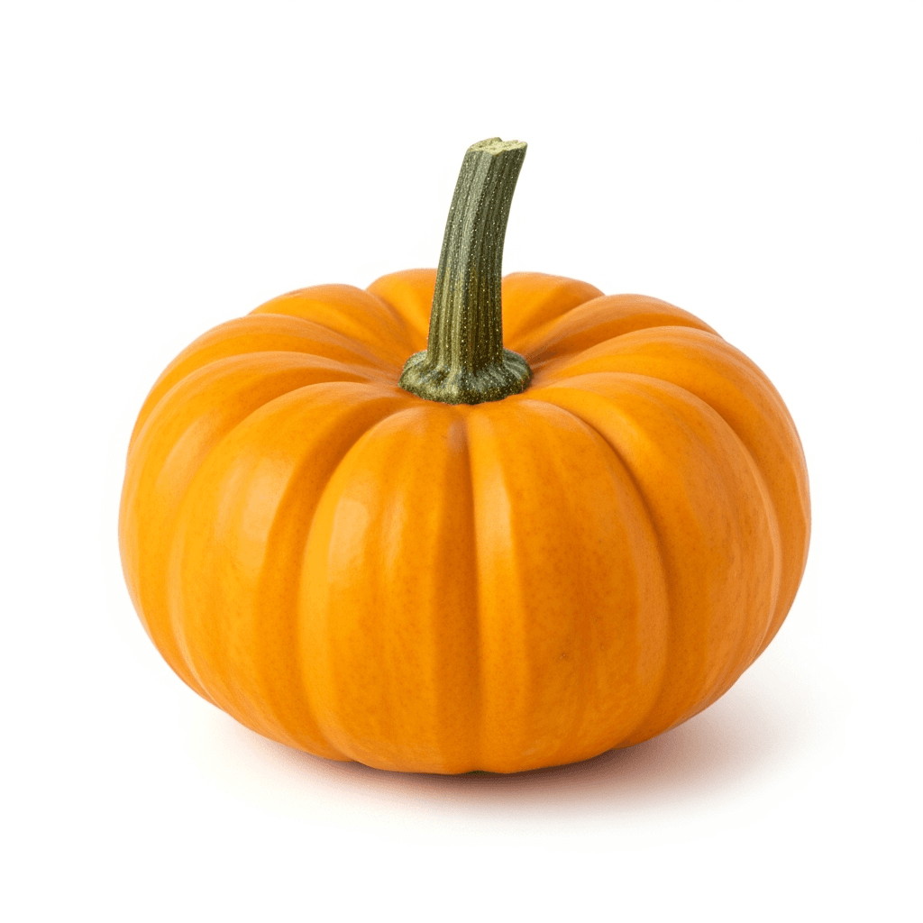 Munchkin pumpkin β small, deeply ribbed and bright orange